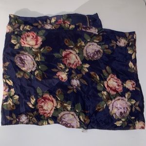 Thin floral scarf